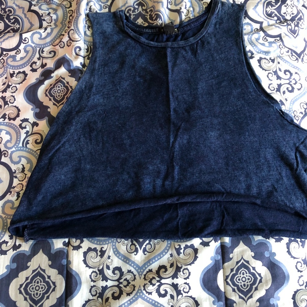 Jean colored crop top